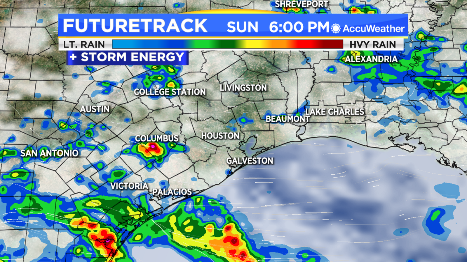 HOUSTON WEATHER Storms winding down tonight, more fire tomorrow