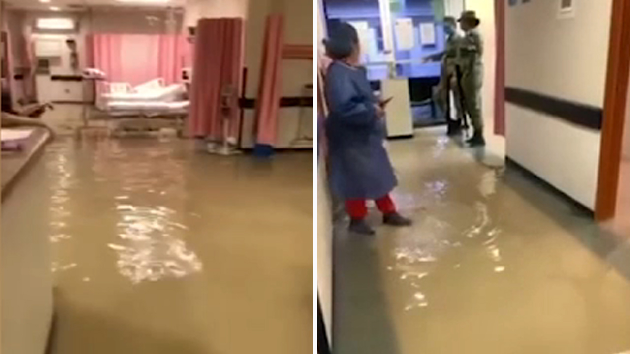 Mexican hospital floods during Hanna's intense rainfall