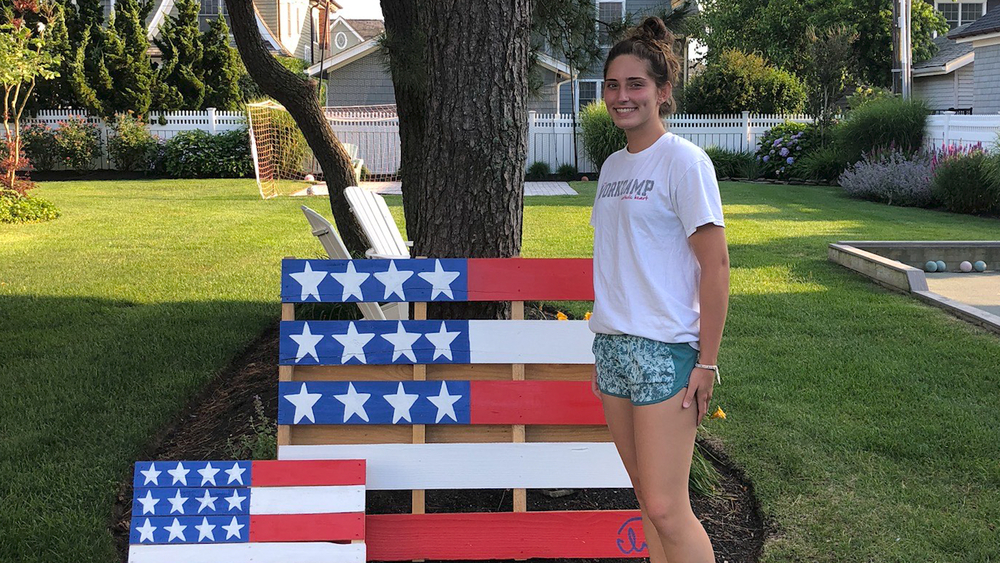 Teen transforms wooden pallets for families in need