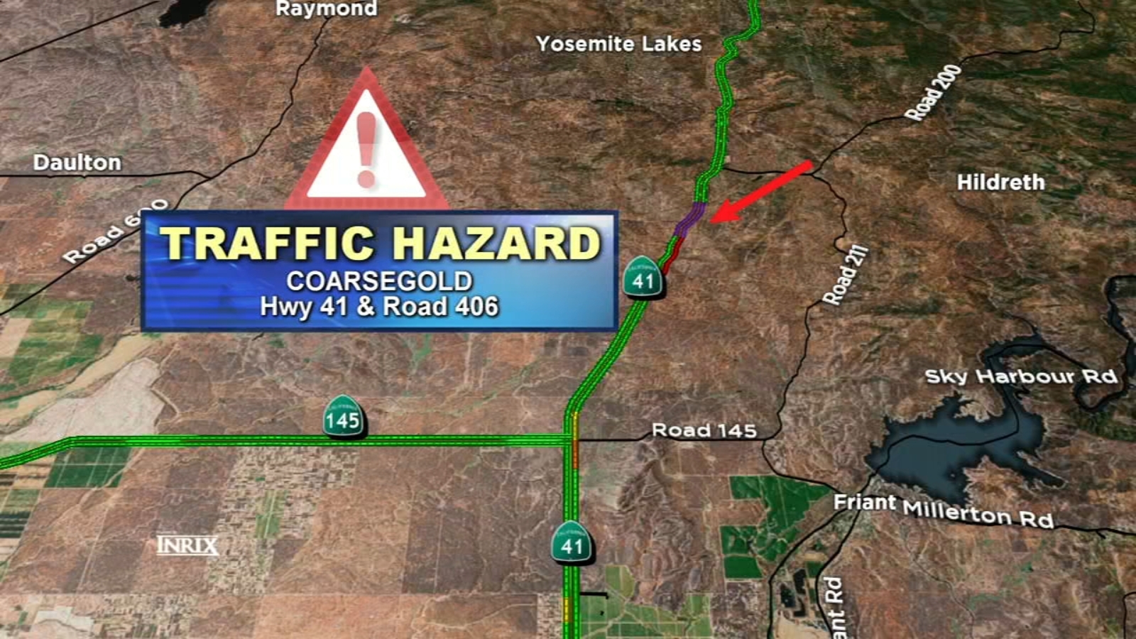 Part of Highway 41 closed after fatal rollover crash in Madera County ...
