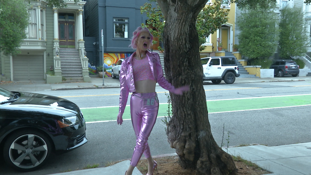This food delivery comes with a curbside drag queen show