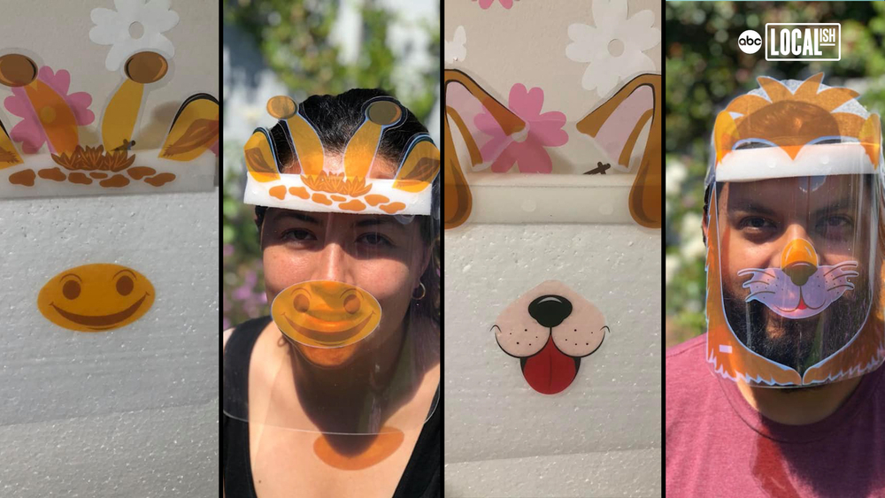 10-year-old designs kid-friendly face shields