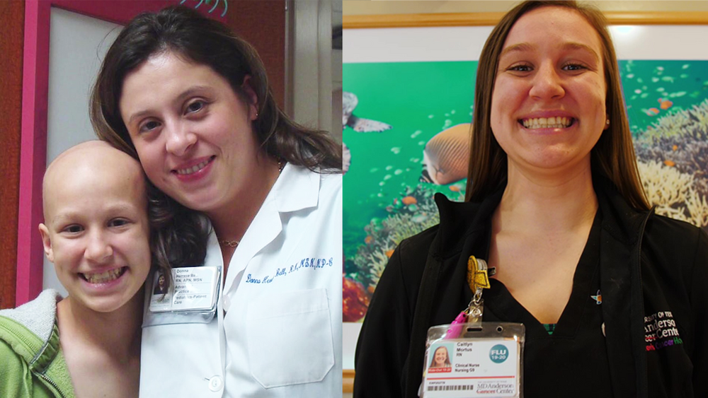 Woman who beat cancer at MD Anderson is now a nurse there