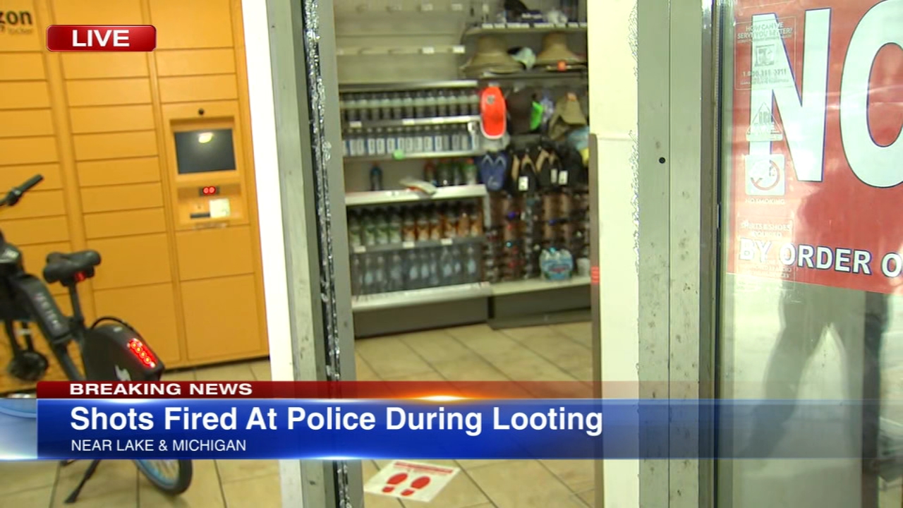 Chicago police exchange shots with suspect amid looting