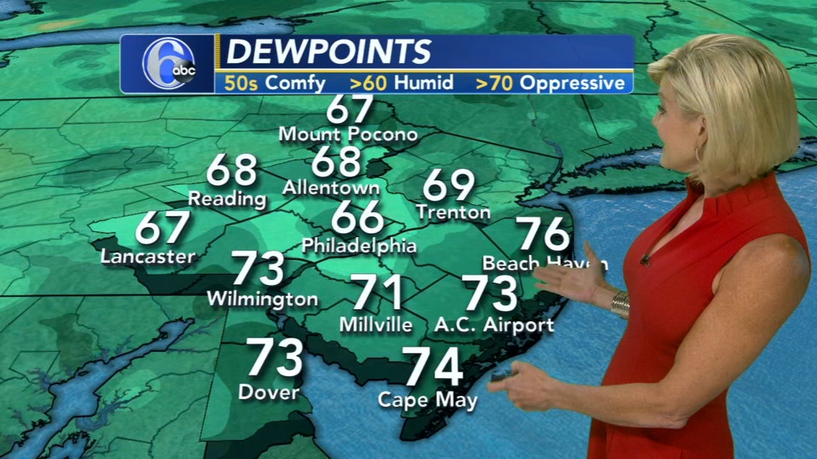 Philadelphia AccuWeather forecast for Pennsylvania, New Jersey and Delaware 6abc Philadelphia