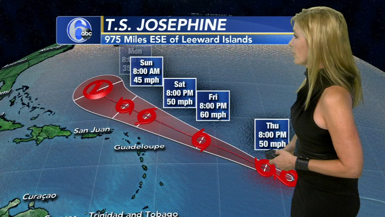 Tropical Storm Josephine forms in Atlantic; no warnings in effect