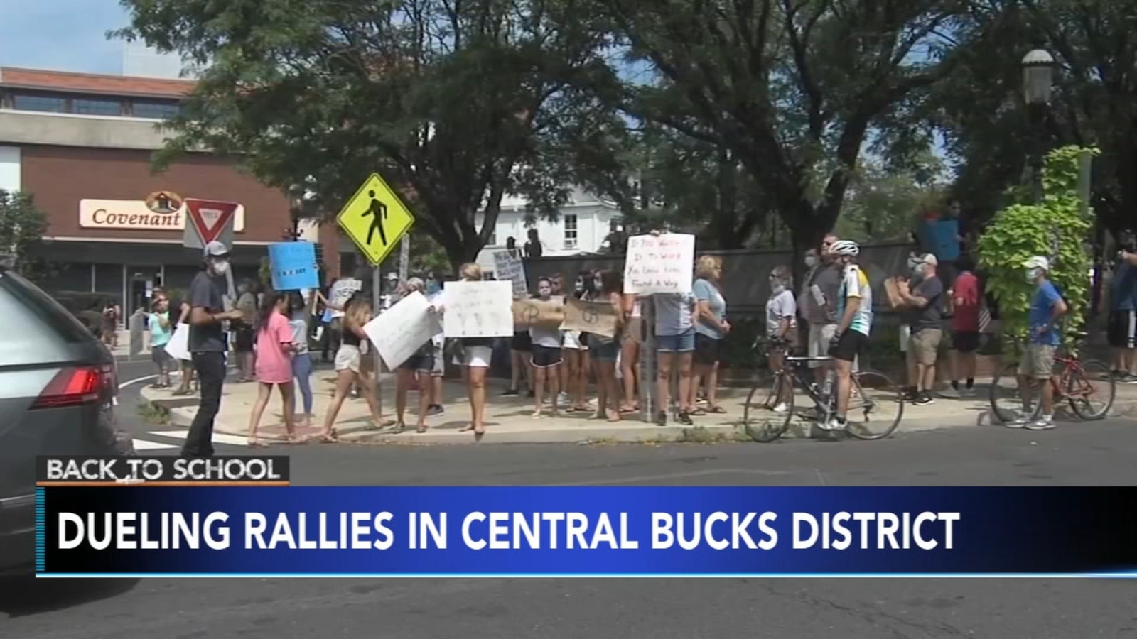 Parents, students rallied in Bucks County amid district's 100 percent
