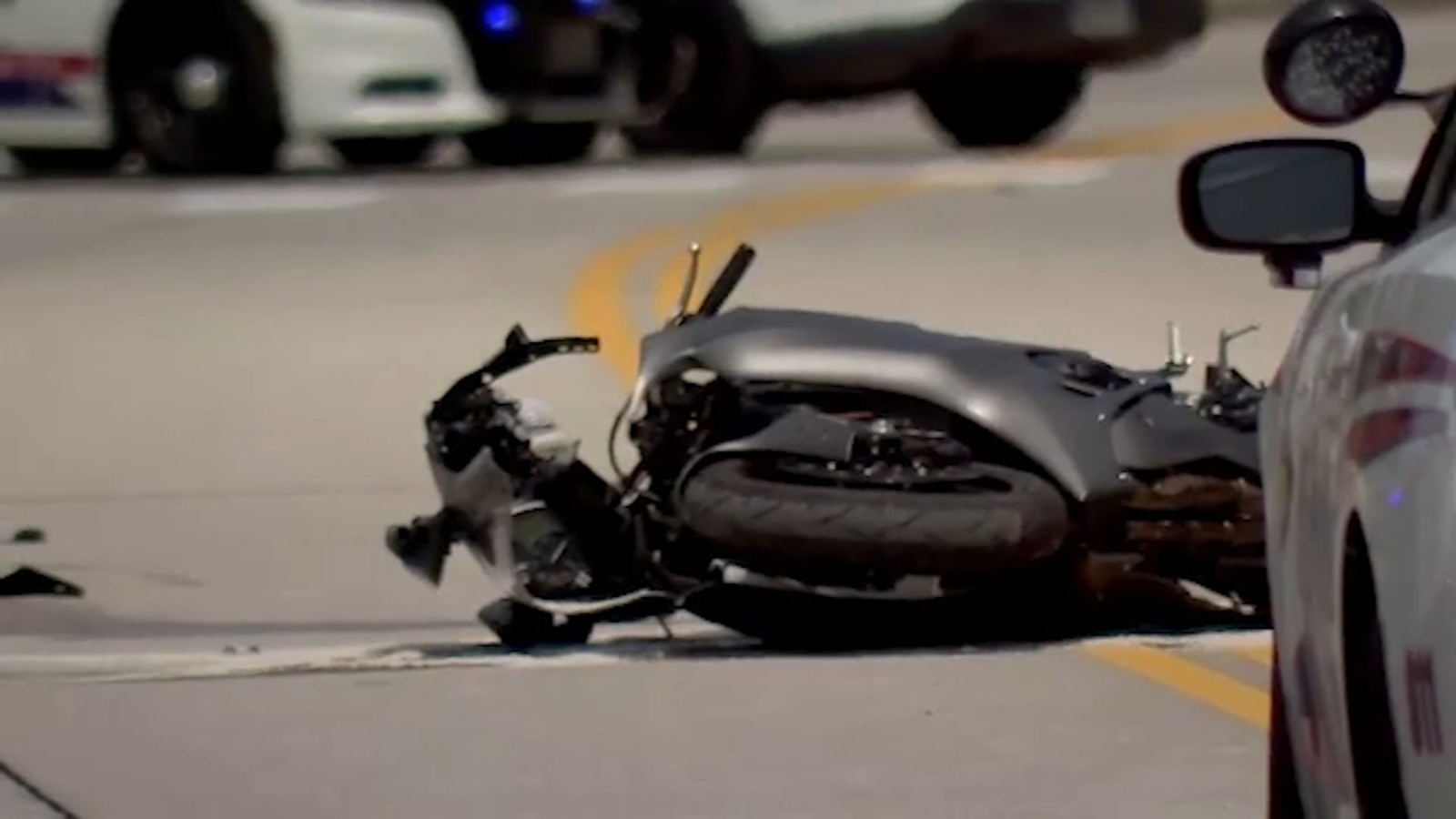 Man taken to hospital with injuries after crashing motorcycle in north ...