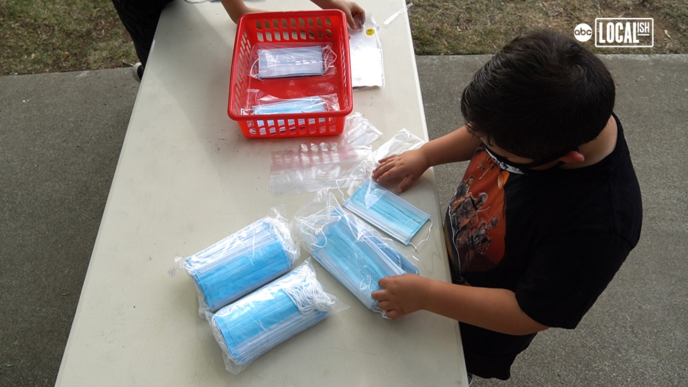 Club helps small businesses while providing masks for people in need