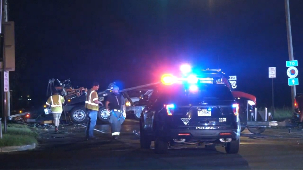 Car collides with truck carrying boxes of bees in Gloucester County