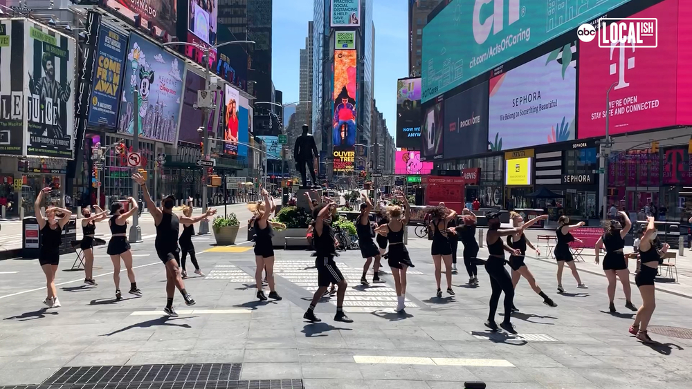 Dancer brings Broadway magic back to Times Square