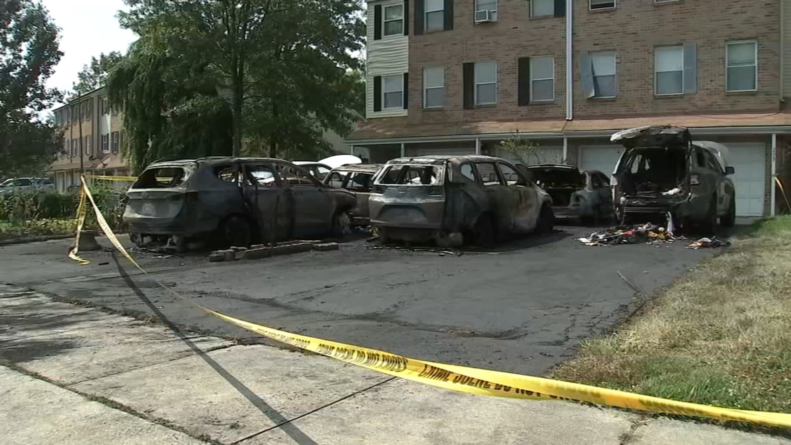 Fire burns through cars on Willow Turn in Mount Laurel Township