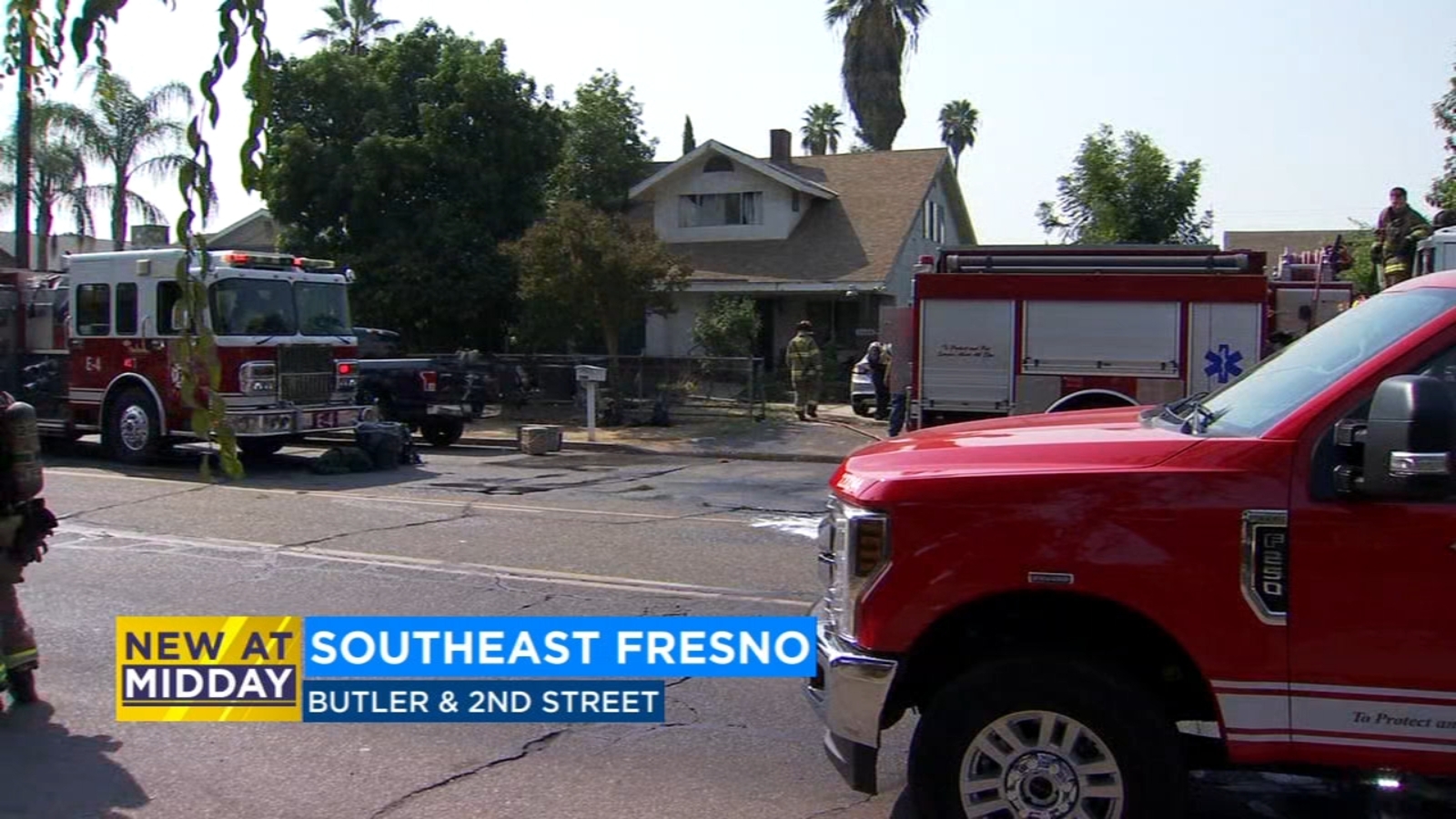 Firefighters battling house fire in southeast Fresno - ABC30 Fresno