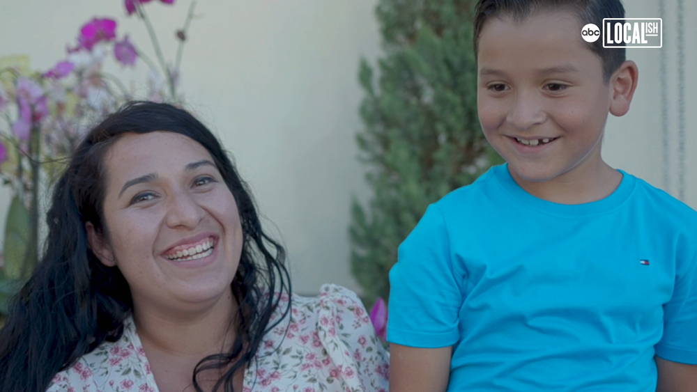 Son helps mom make ends meet