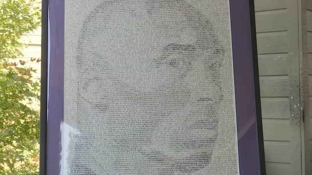 This artist is honoring Kobe Bryant's memory with word art