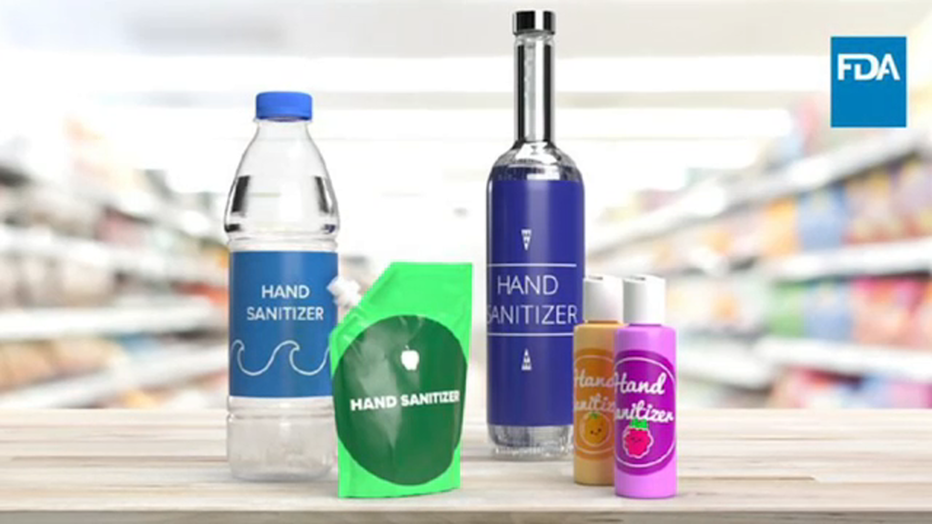 FDA warns of hand sanitizer packaged in food, beverage containers