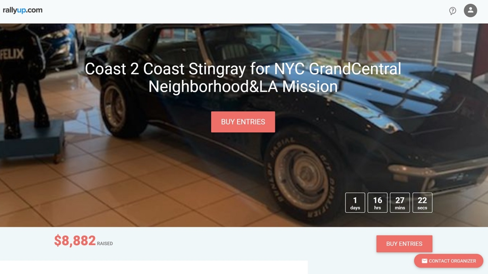 Online raffle for Corvette helps two homeless charities ABC7 New York