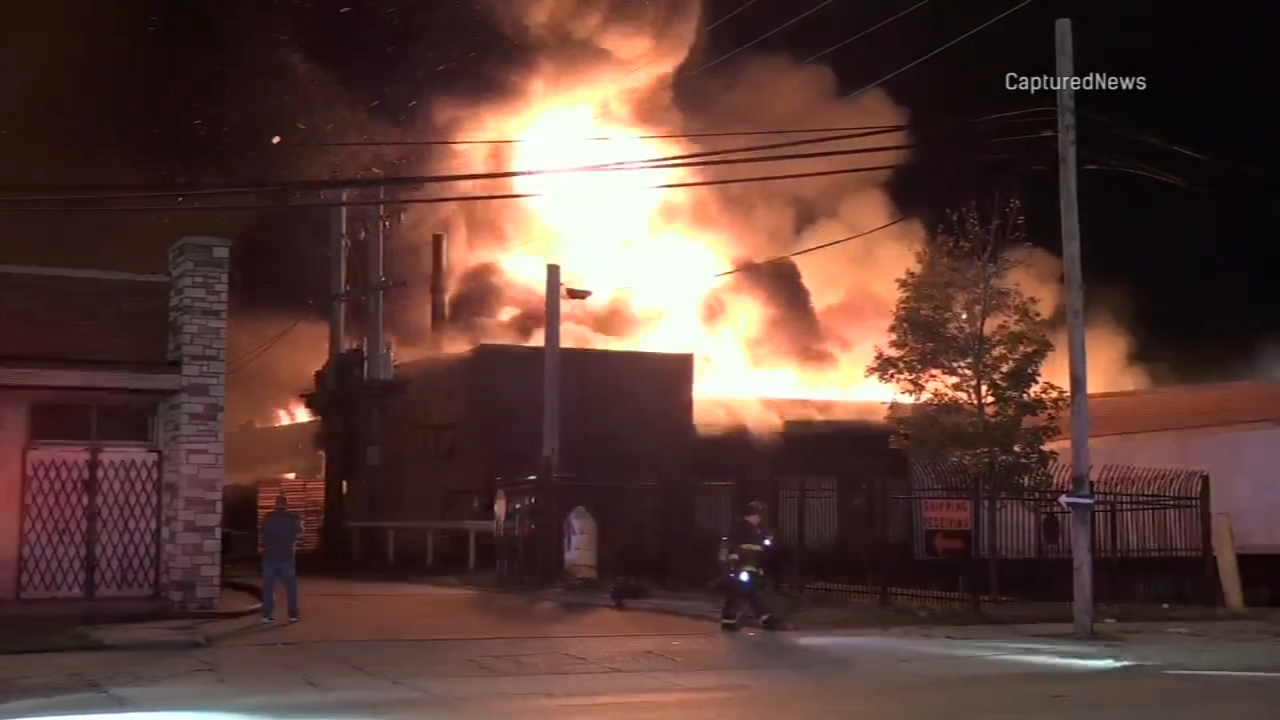 Crews battle massive blaze at Far South Side chemical plant