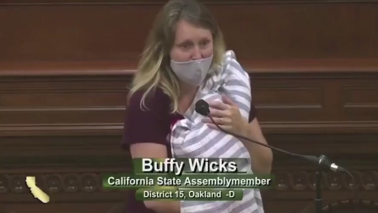 Bay Area Assemblywoman Buffy Wicks goes viral after bringing newborn to vote on housing bill
