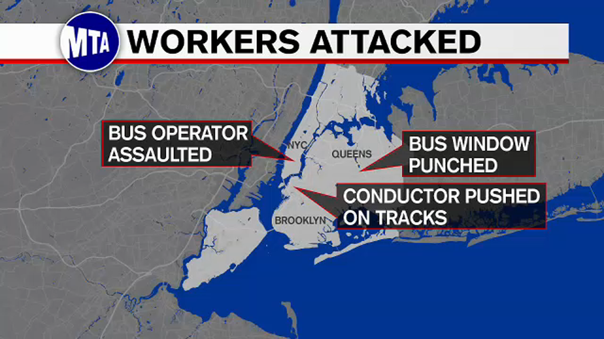 3 workers attacked in 24 hours, MTA says