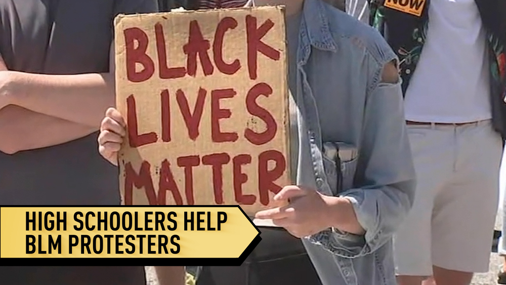 Black Lives Matter protesters get help from students