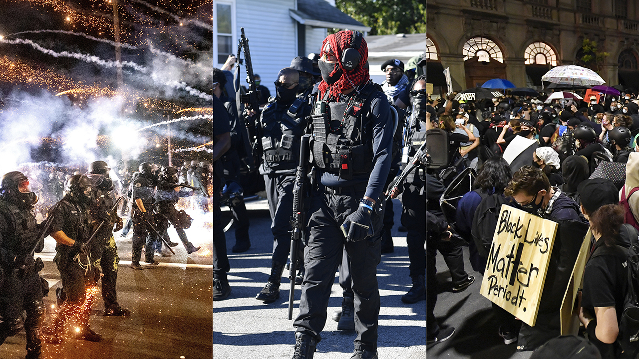 Weekend of protest: Peaceful at Kentucky Derby, unruly in Portland as police declare riot