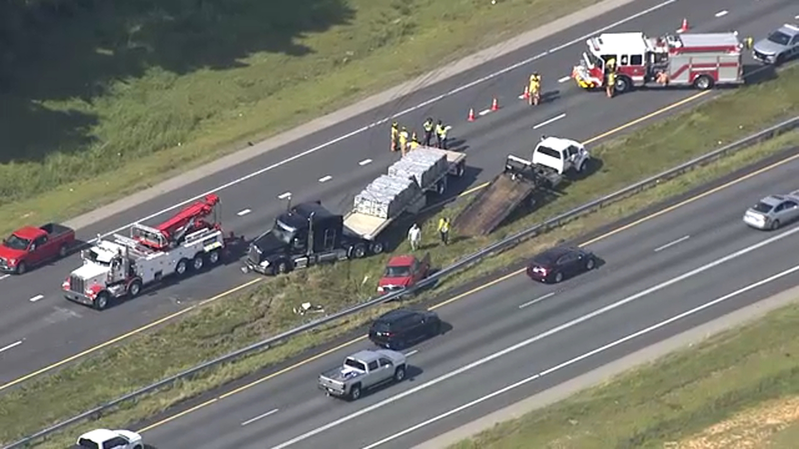 Major delays on I95 in Johnston County near Benson after crash