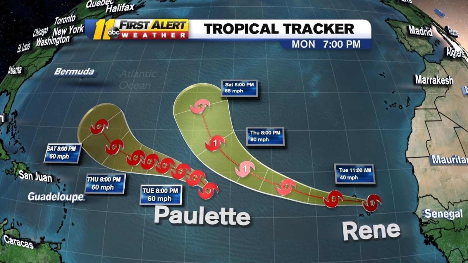 National Hurricane Center Tropical Storm Rene forms in Atlantic hours