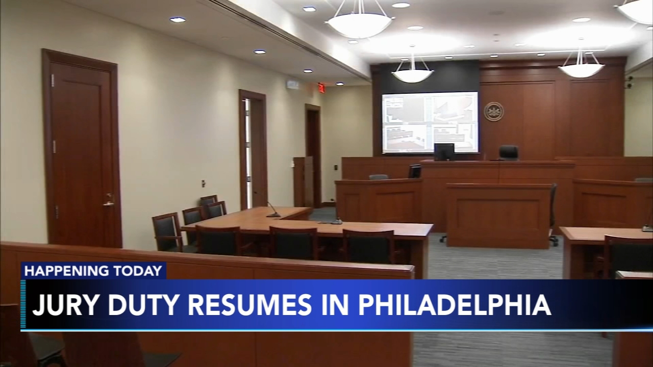 Jury duty resumes in City of Philadelphia with a number COVID-19