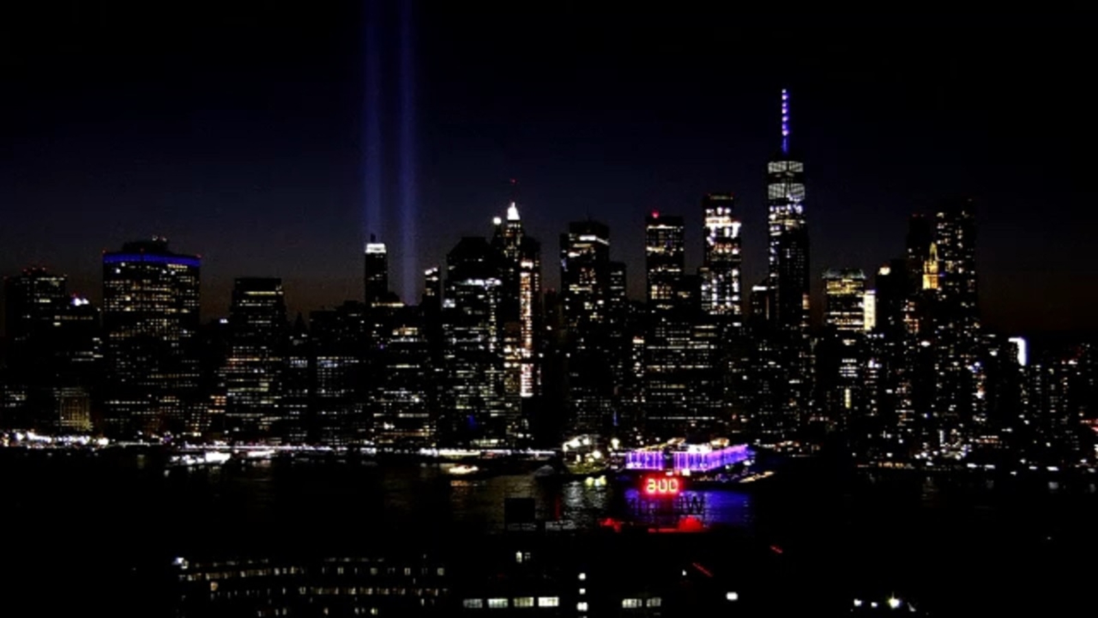 9/11 Concert For New York City Full 9/11 Tribute in Light shines bright over New York City - ABC7 New York