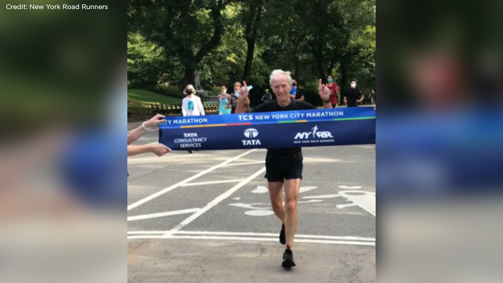 NYC Marathon's first-ever winner runs lap to mark race's 50th anniversary