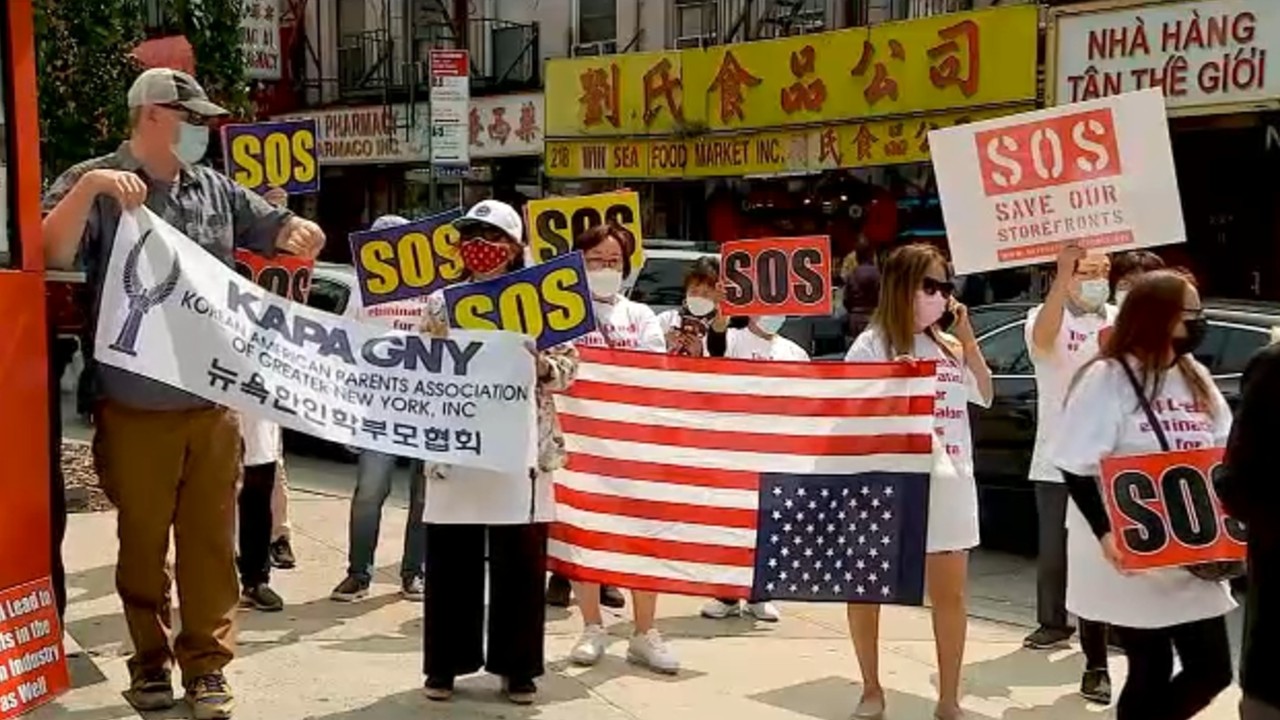 NYC small business owners rally in support of lease relief bill