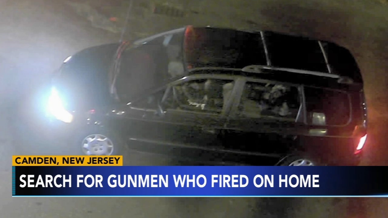 2 gunmen open fire on home of officers in Camden; manhunt underway