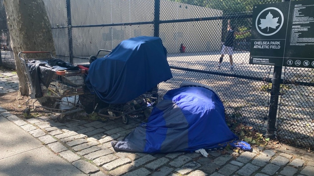 Homeless In Central Park New York