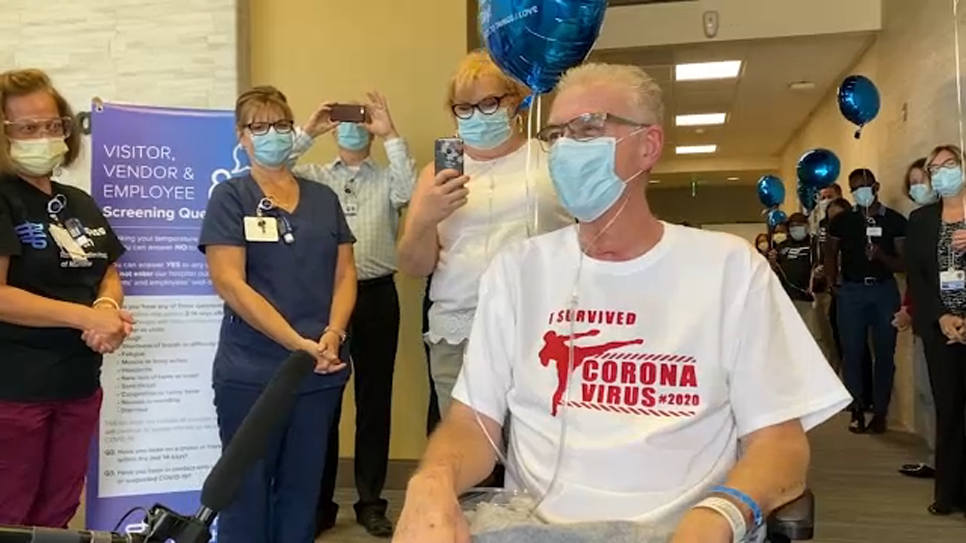Man released from hospital after he and 9 others contracted COVID at BBQ