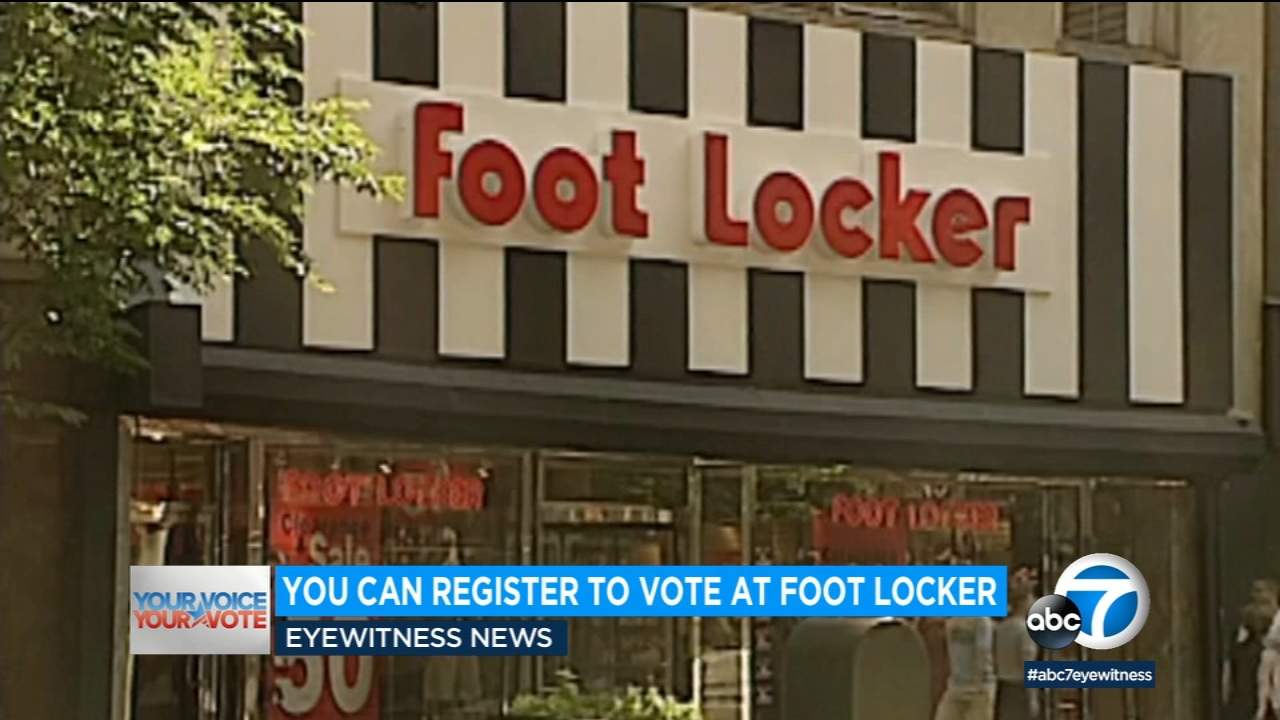Foot Locker stores to serve as voter registration centers