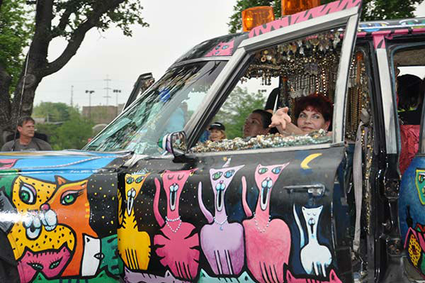 From the wild and wacky, to the cool and creative, vehicles of all shapes and sizes joined in the Art Car Parade, Saturday, April 11, 2015