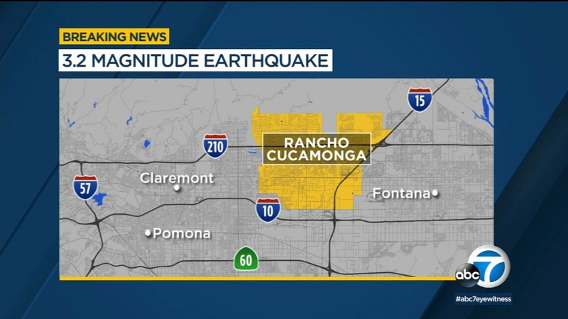 Earthquake california rancho cucamonga