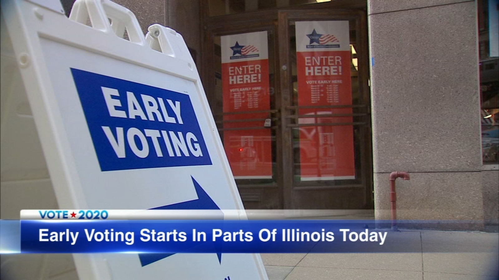 Illinois early voting for 2020 general election begins in some counties