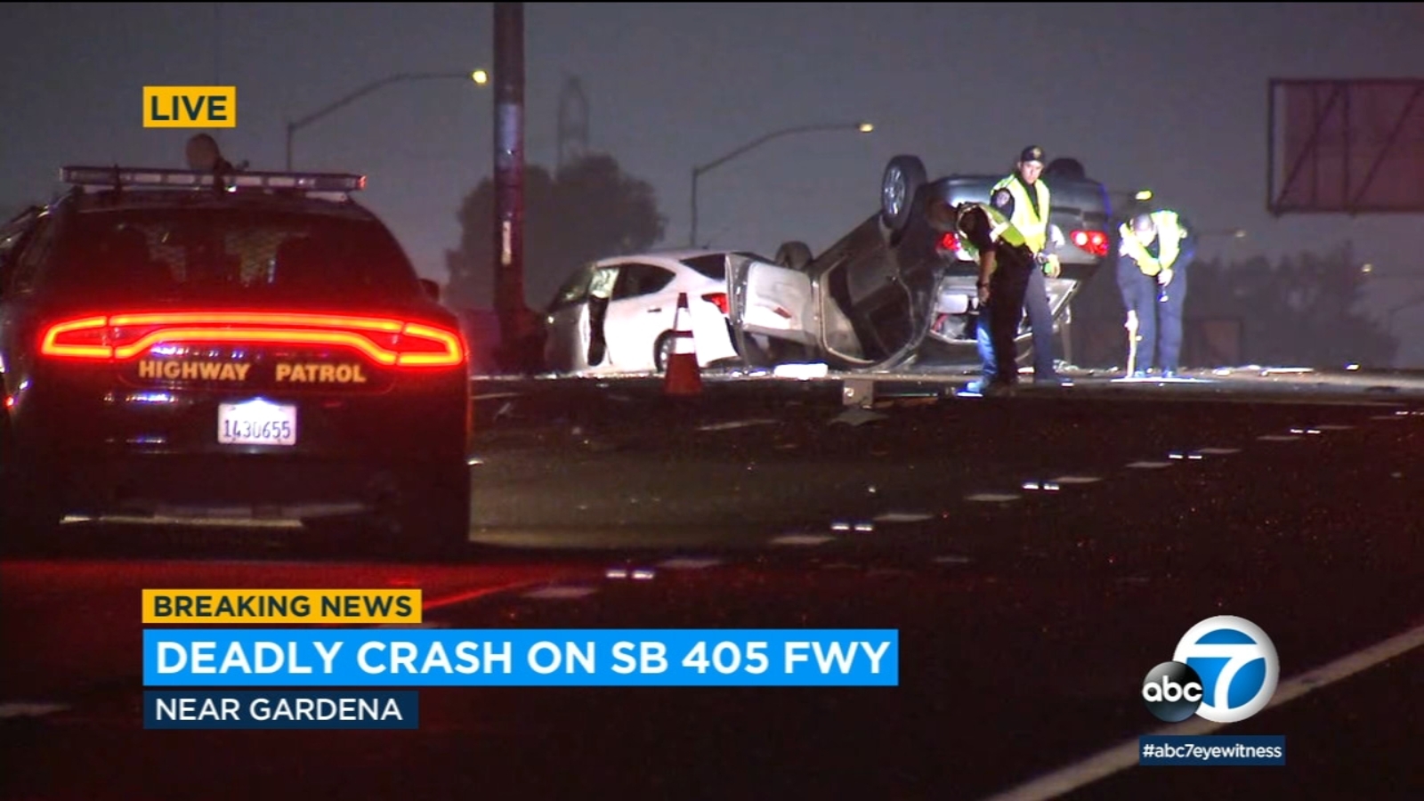 Deadly Crash Shuts Down Sb 405 Freeway In Gardena Coroner Ids 19 Year Old Woman Man Killed Abc7 Los Angeles
