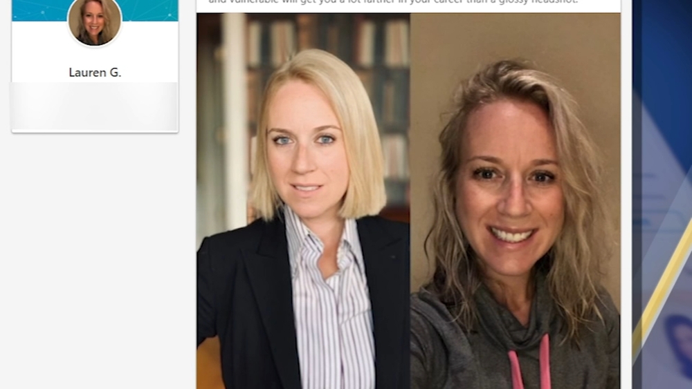 Local mother's LinkedIn headshot spurs discussion over workplace norms during the pandemic