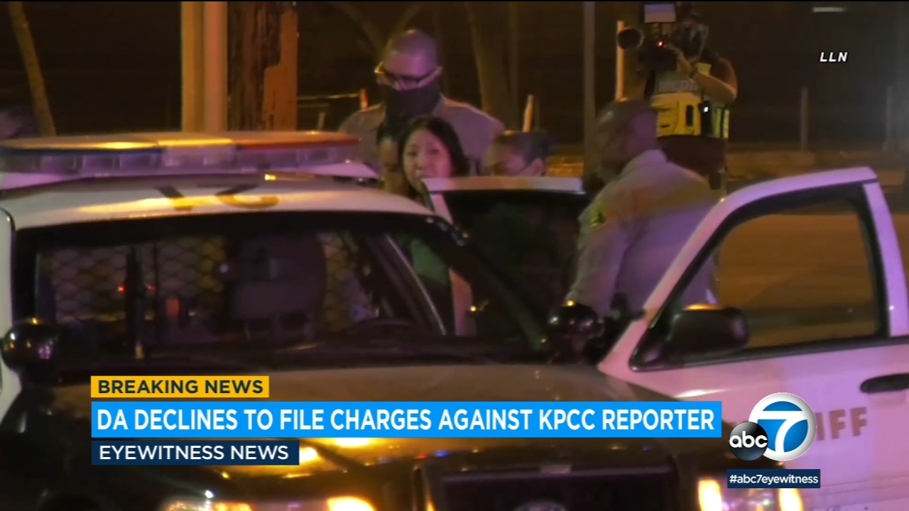 DA declines to file charges against KPCC reporter arrested by deputies