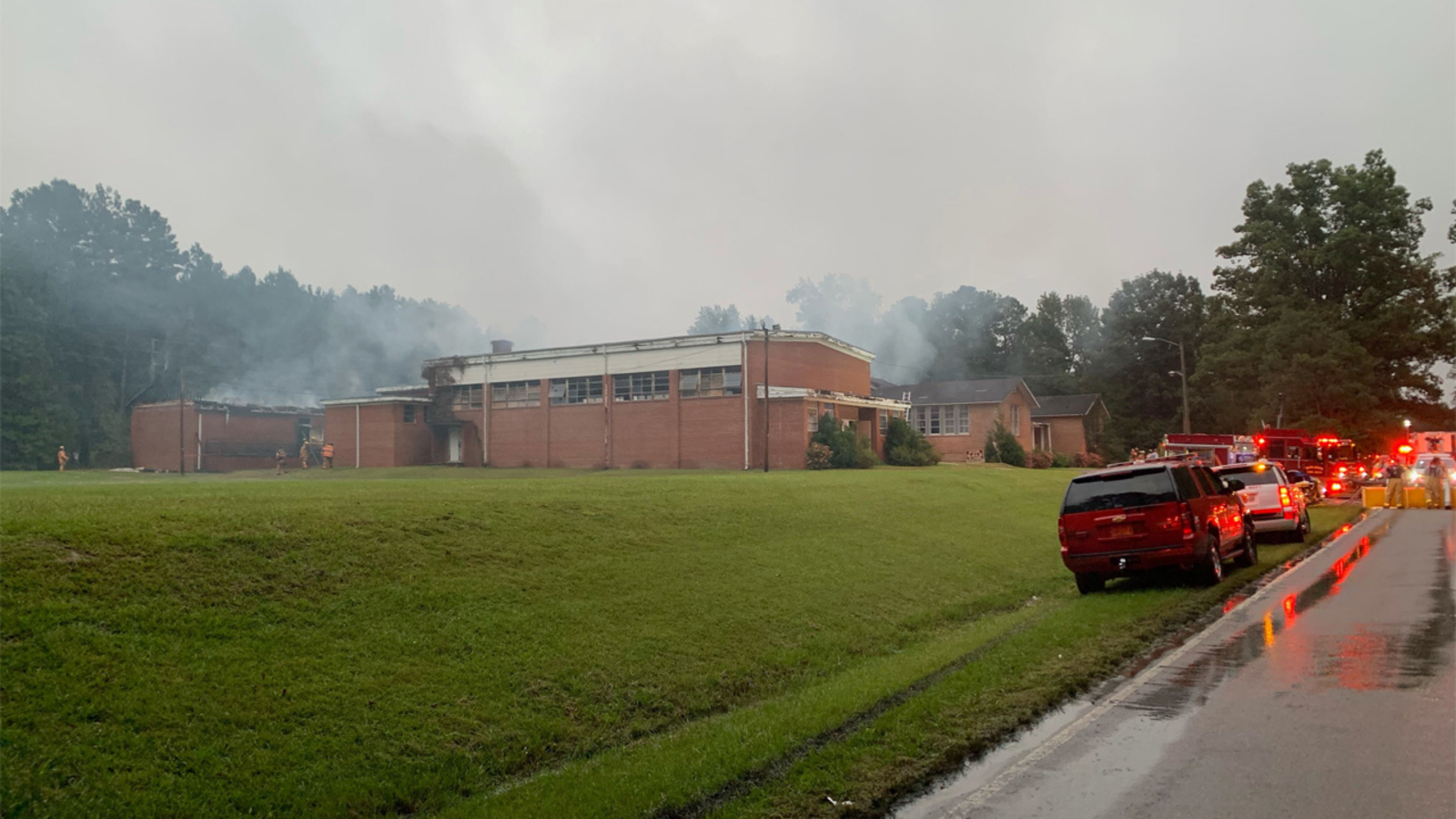 Abandoned Riley Hill School catches fire in Wendell ABC11 RaleighDurham