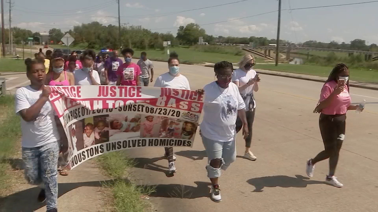 2-year-old Maliyah Bass whose body was found in southeast Houston bayou honored with ‘justice walk’