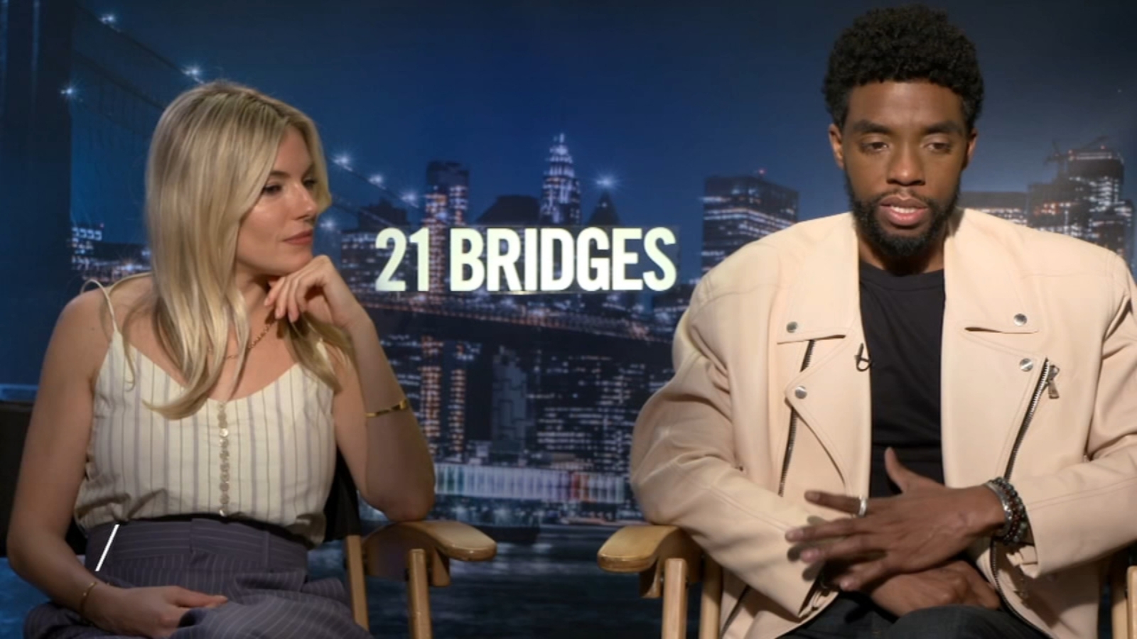 chadwick-boseman-took-pay-cut-to-make-sure-female-co-star-sienna-miller-was-paid-fairly-in-21-bridges-abc7-new-york
