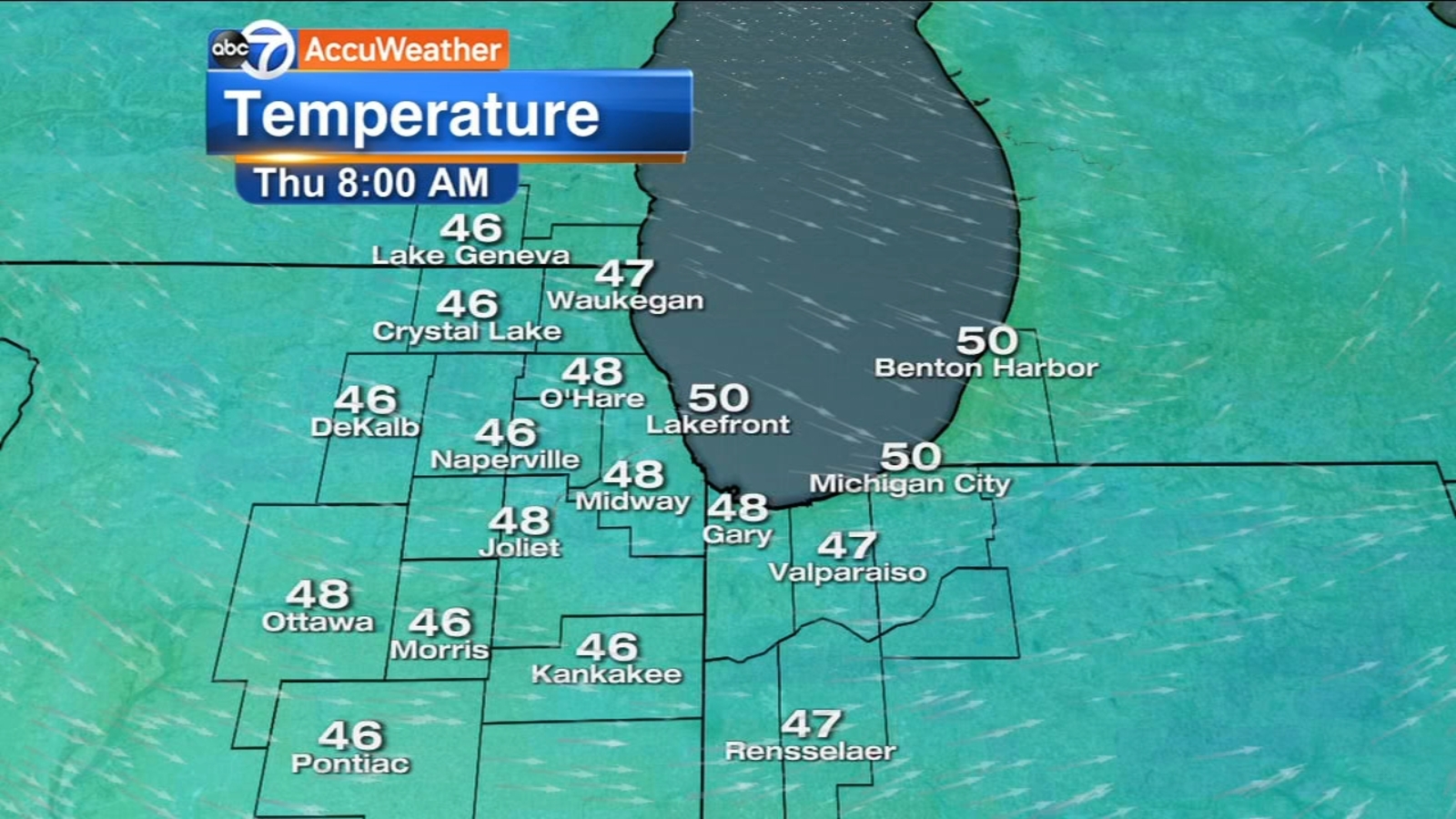 Chicago Weather Chilly, scattered rain Thursday ABC7 Chicago