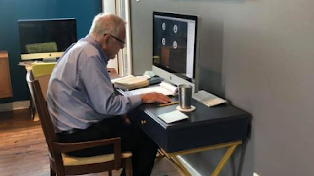 91-year-old professor's virtual teaching photo goes viral