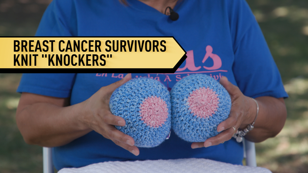 Breast cancer survivors knit support for other women