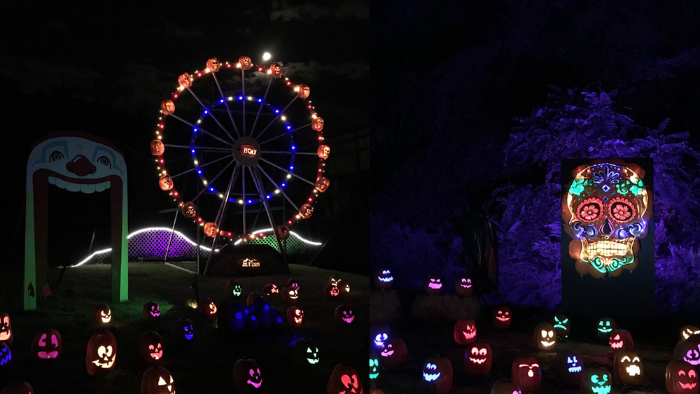 5,000 jack-o'-lanterns on drive-thru display in New Jersey