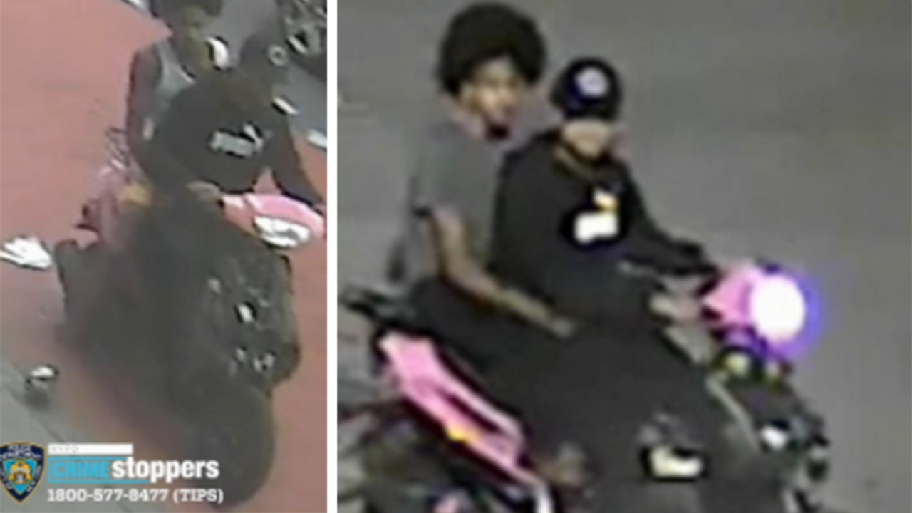 Pair of muggers on scooters wanted in NYC robbery-spree